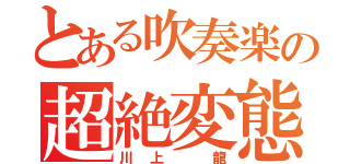 とある吹奏楽の超絶変態（川上 龍）