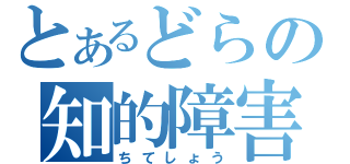 とあるどらの知的障害（ちてしょう）