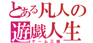 とある凡人の遊戯人生（ゲーム三昧）