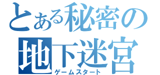 とある秘密の地下迷宮（ゲームスタート）