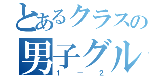 とあるクラスの男子グル（１－２）