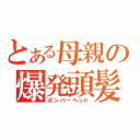 とある母親の爆発頭髪（ボンバーヘッド）