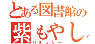 とある図書館の紫もやし（パチュリー）