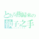 とある燕歸來の執子之手（インデックス）