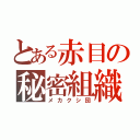 とある赤目の秘密組織（メカクシ団）