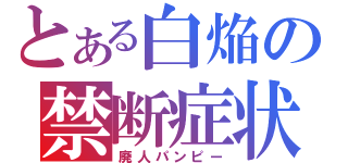 とある白焔の禁断症状（廃人パンピー）