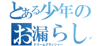 とある少年のお漏らし（ドリームクラッシャー）