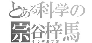 とある科学の宗谷梓馬（そうやあずま）