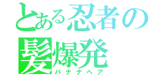 とある忍者の髪爆発（バナナヘア）