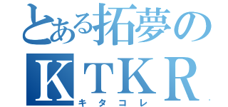 とある拓夢のＫＴＫＲ（キタコレ）