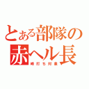 とある部隊の赤ヘル長（峰打ち対象）