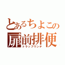 とあるちよこの扉前排便（トラップウンチ）