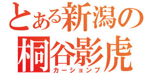 とある新潟の桐谷影虎（カーションプ）