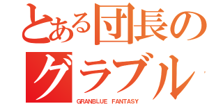 とある団長のグラブル物語（ＧＲＡＮＢＬＵＥ ＦＡＮＴＡＳＹ ）