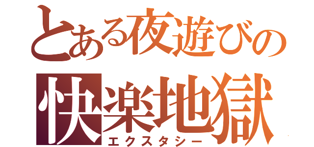 とある夜遊びの快楽地獄（エクスタシー）