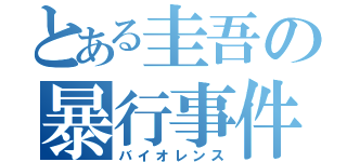 とある圭吾の暴行事件（バイオレンス）