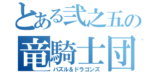 とある弐之五の竜騎士団（パズル＆ドラゴンズ）