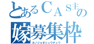 とあるＣＡＳ主の嫁募集枠（カノジョボシュウチュウ）