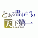 とある書中自有黃金屋の天下第一（書中自有顏如玉）