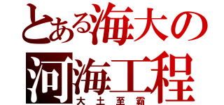 とある海大の河海工程（大土至霸）