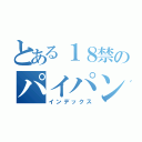 とある１８禁のパイパンマン（インデックス）