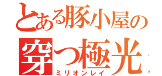 とある豚小屋の穿つ極光（ミリオンレイ）