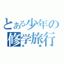 とある少年の修学旅行（沖縄）