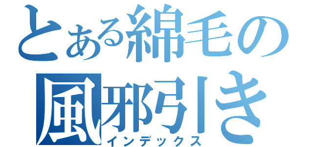 とある綿毛の風邪引き（インデックス）