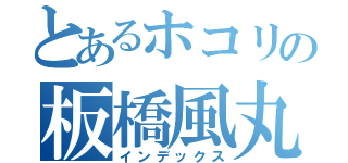 とあるホコリの板橋風丸（インデックス）