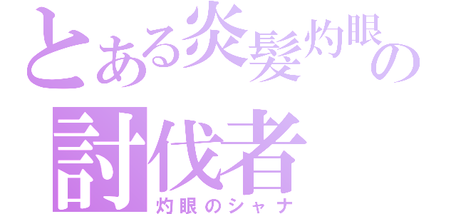 とある炎髮灼眼の討伐者（灼眼のシャナ）