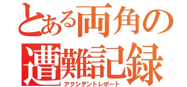 とある両角の遭難記録（アクシデントレポート）