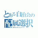 とある自治会の配属選択（セクションジャッジ）