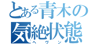 とある青木の気絶状態（ヘヴン）