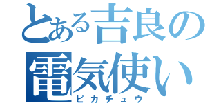 とある吉良の電気使い（ピカチュウ）