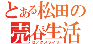 とある松田の売春生活（セックスライフ）