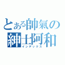 とある帥氣の紳士阿和（インデックス）