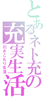 とあるネト充の充実生活（引きこもり生活）