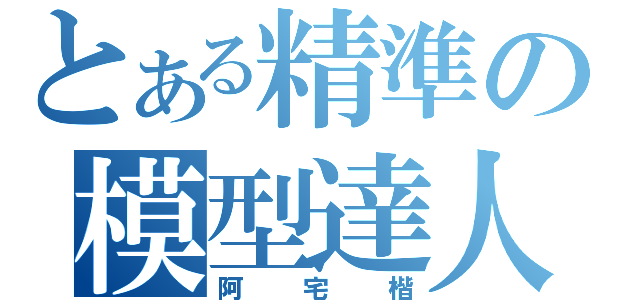 とある精準の模型達人（阿宅楷）