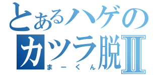 とあるハゲのカツラ脱Ⅱ（まーくん）