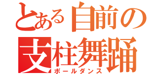 とある自前の支柱舞踊（ポールダンス）