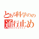 とある科学のの通行止め（ツウコウドメ）