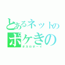 とあるネットのポケきの（ボカロボーイ）