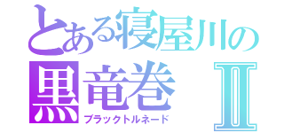 とある寝屋川の黒竜巻Ⅱ（ブラックトルネード）