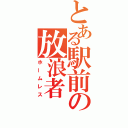 とある駅前の放浪者（ホームレス）