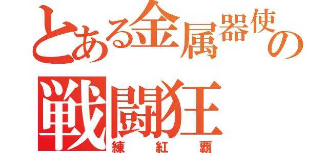 とある金属器使いの戦闘狂（練紅覇）