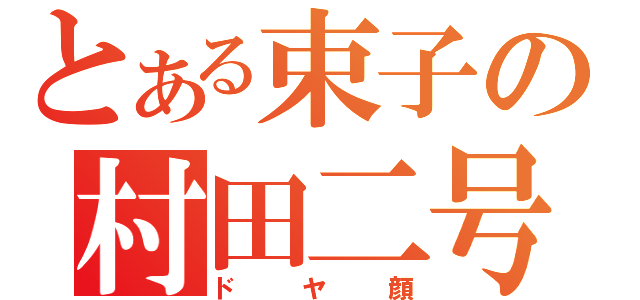 とある束子の村田二号（ドヤ顔）