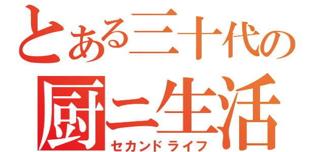 とある三十代の厨ニ生活（セカンドライフ）