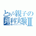 とある親子の理科実験Ⅱ（親子でびっくり）