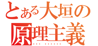 とある大垣の原理主義（الأ ُصولّي）