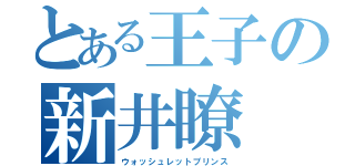 とある王子の新井瞭（ウォッシュレットプリンス）